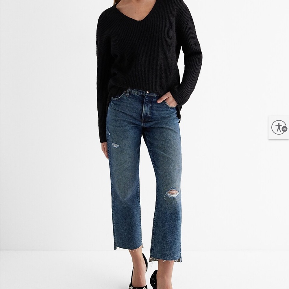 Express Mid Rise Straight Ankle